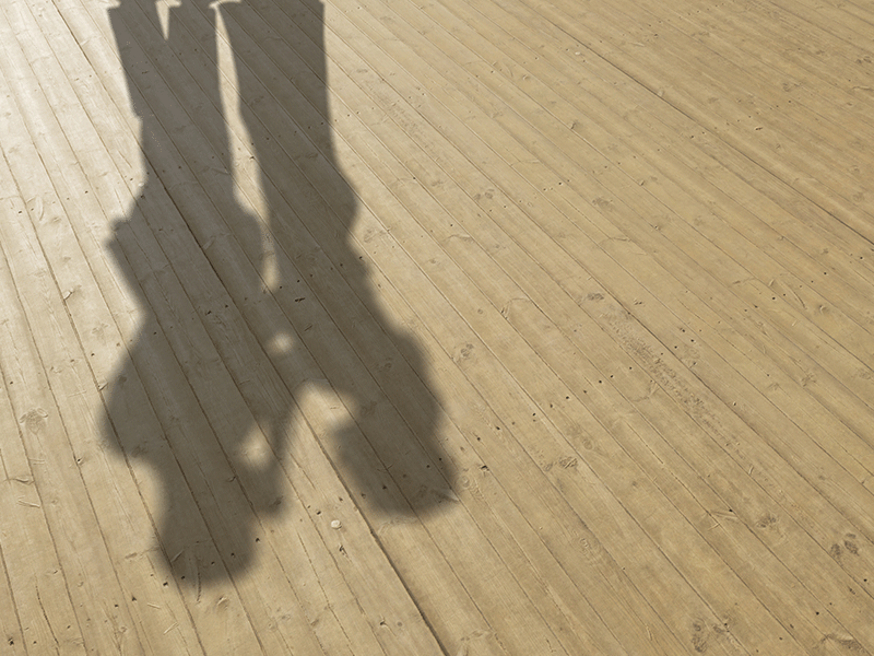 Concept or conceptual background of floor texture surface with a human shadow as silhouette. 3d illustration metaphor to romantic family relationship as happy love couple lifestyle dancing design